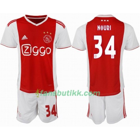 Fotballdrakt Ajax NOURL 34 Barn Hjemmetrøye 2018-2019 Kortermet